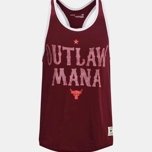 Under Armour UA Men's Project Rock Outlaw Mana Tank Top Red